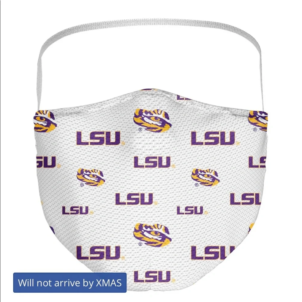 LSU set of three facemasks brand new Tigers ncaa fanatics